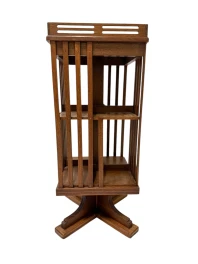 Art Nouveau Jugendstil Revolving Bookcase, 1900s